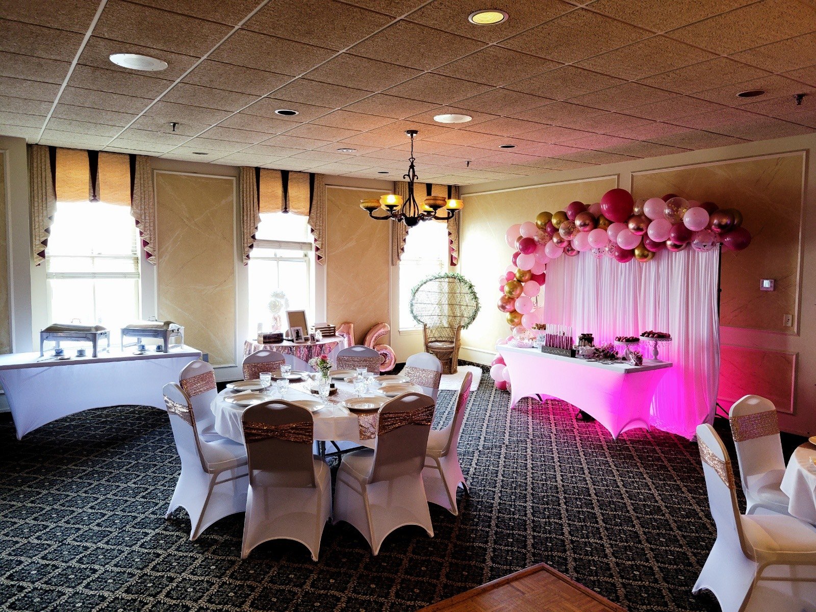 Banquet hall at Martha's Exchange